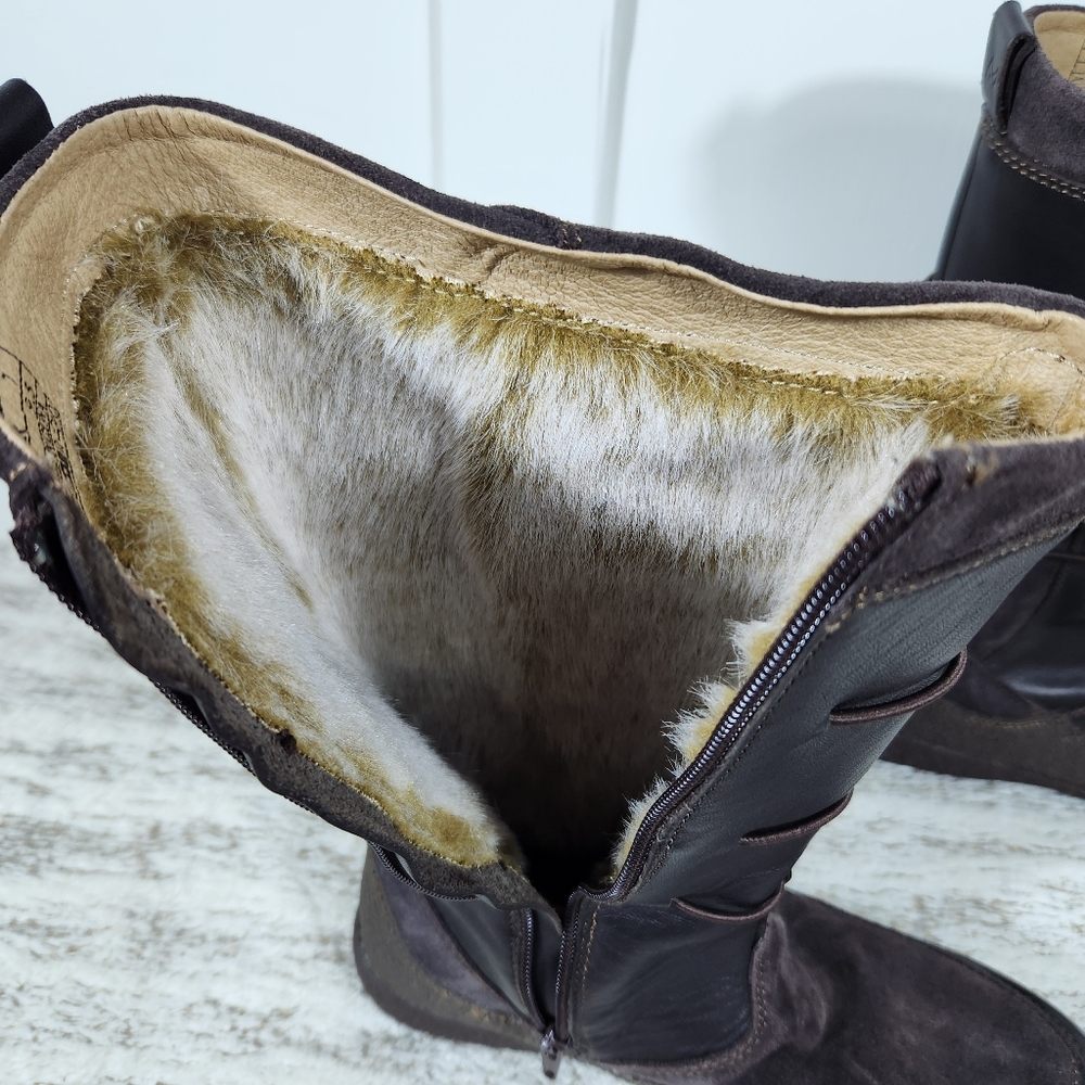 Allrounder by Mephisto "Gena" Waterproof Brown Leather Boot | Women's Size 9.5 - Picture 7 of 13